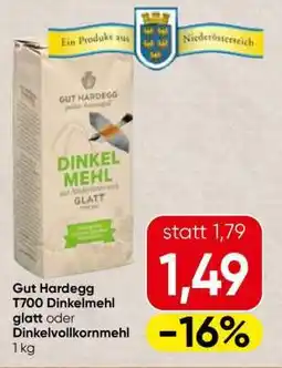 Spar Gut Hardegg T700 Dinkelmehl glatt oder Dinkelvollkornmehl Angebot