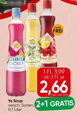 Spar YO Sirup Angebot