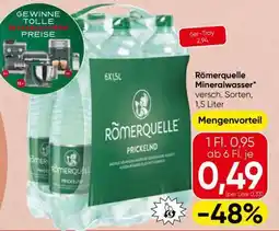 Spar Roemerquelle Mineralwasser Angebot
