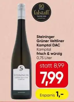 Spar Steininger Grüner Veltliner Kamptal DAC Angebot