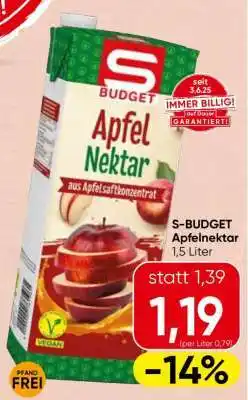 Spar S-BUDGET Apfelnektar Angebot