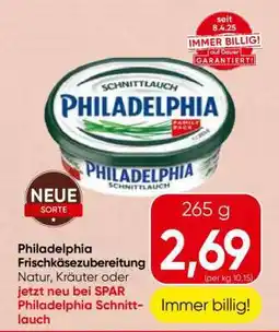Spar Philadelphia Frischkäsezubereitung Angebot