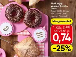 Spar SPAR enjoy veganer Schoko Donut Angebot