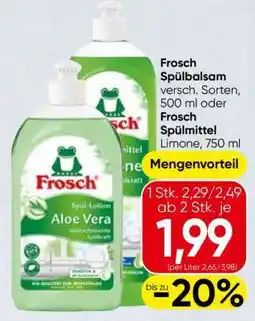 Spar Frosch Spülbalsam Angebot