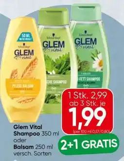 Spar Glem Vital Shampoo Angebot