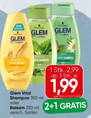 Spar Glem Vital Shampoo Angebot