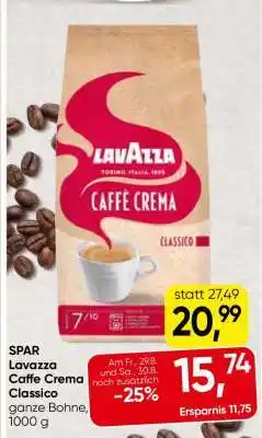 Eurospar SPAR Lavazza Caffe Crema Classico Angebot