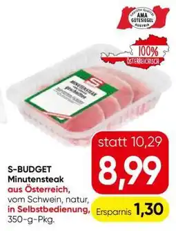 Eurospar S-BUDGET Minutensteak Angebot