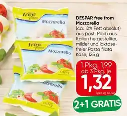 Eurospar DESPAR free from Mozzarella Angebot