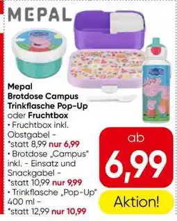 Eurospar Mepal Brotdose Campus Trinkflasche Pop-Up oder Fruchtbox Angebot