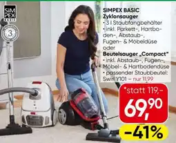 Eurospar SIMPEX Basic Zyklonsauger Angebot