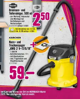 Hornbach Nass und Trockensauger KWD 2 V-17/6/18" Angebot