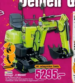 Hornbach ZIPPER Minibagger ZI-MBGS600 Angebot