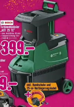Hornbach BOSCH Turbinenhäcksler AXT 25 TC Angebot