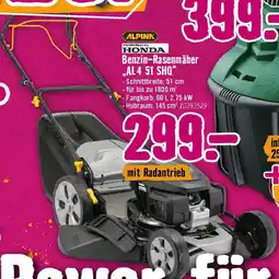 Hornbach Benzin-Rasenmäher- Fangkorb: 60 1, 2,75 kW AL4 51 SHQ Angebot