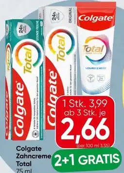 Spar Colgate Total Zahncreme Angebot