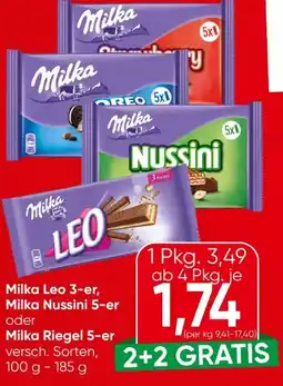 Eurospar Milka Riegel Leo Angebot