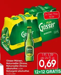 Eurospar Gösser Naturradler Zitrone Angebot