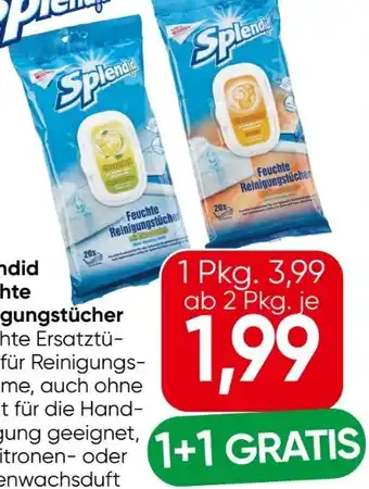 Eurospar Splendid Feuchte Reinigungstücher Angebot