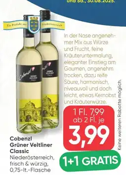 SPAR Gourmet Weingut Cobenzl Grüner Veltliner Angebot