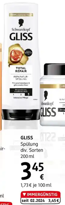 dm GLISS Spülung div. Sorten Angebot
