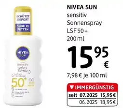 dm NIVEA SUN sensitiv Sonnenspray LSF 50+ Angebot