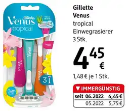 dm Gillette Venus tropical Einwegrasierer Angebot