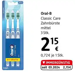 dm Oral-B Classic Care Zahnbürstemittel Angebot