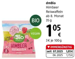 dm dmBio Himbeer Reiswaffeln Angebot