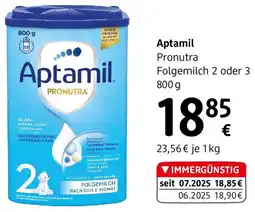 dm Aptamil Pronutra Folgemilch 2 oder 3 Angebot