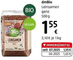dm dmBio Leinsamen ganz Angebot