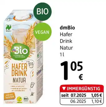 dm dmBio Hafer Drink Natur Angebot