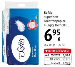 dm Softis super-soft Toilettenpapier Angebot
