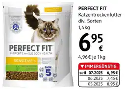 dm PERFECT FIT Katzentrockenfutter div. Sorten Angebot