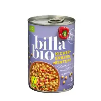 Billa Bio-Kichererbsen od. -Linseneintopf BILLA Angebot