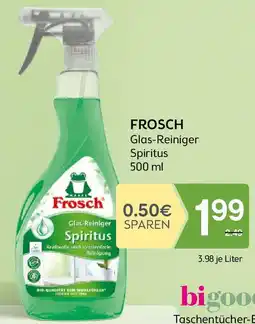 Bipa FROSCH Glas Reiniger Spiritus Angebot