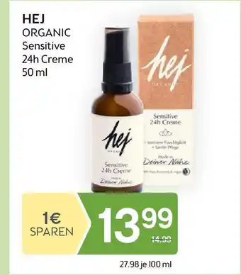 Bipa HEJ ORGANIC Sensitive 24h Creme Angebot