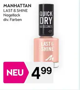 Bipa MANHATTAN LAST & SHINE Nagellack div. Farben Angebot