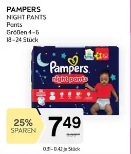 Bipa PAMPERS NIGHT PANTS Pants Angebot