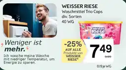 Bipa WEISSER RIESE Waschmittel Trio Caps div. Sorten 40 WG Angebot