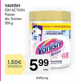 Bipa Vanish oxi action Pulver div. Sorten Angebot