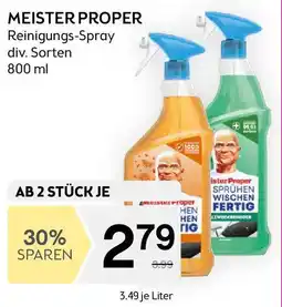 Bipa MEISTER PROPER Reinigungs Spray div. Sorten Angebot