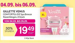 Bipa Gillette venus comfortglide spa breeze Rasierklingen Angebot