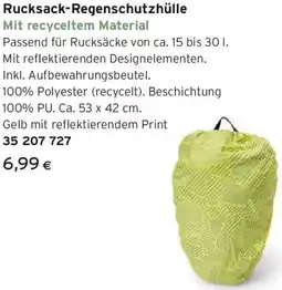 Tchibo Eduscho Rucksack-Regenschutzhülle Angebot