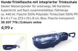 Tchibo Eduscho Hunde-Trinkflasche mit integrierter Trinkschale Angebot