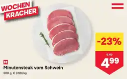 MPreis Minutensteak vom Schwein Angebot