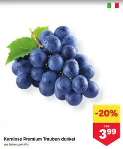 MPreis Kernlose Premium Trauben dunkel Angebot