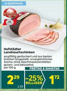 Billa Hofstädter Landrauchschinken Angebot
