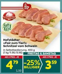 Billa Hofstädter Fair zum Tier! Schnitzel vom Schwein Angebot