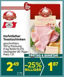 Billa Hofstädter Toastschinken Angebot